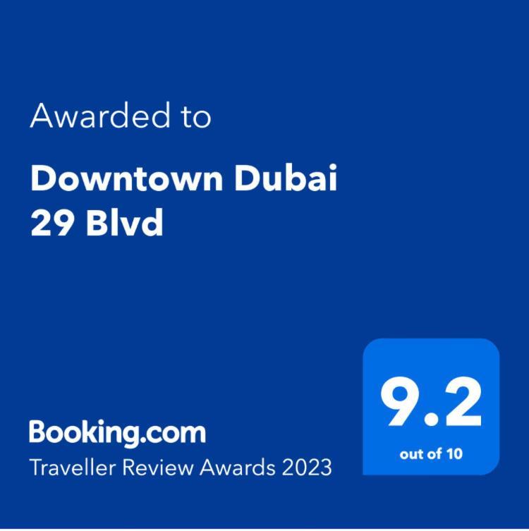 Downtown Boulevard One Bedroom Apt In 29 Blvd غرفة وصالة Burj & Fountain View Master Bedroom Plus 2 Single Beds In Living Room Dubai Esterno foto